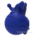 Jouets interactifs de chien de boule de forme de souris en caoutchouc naturel